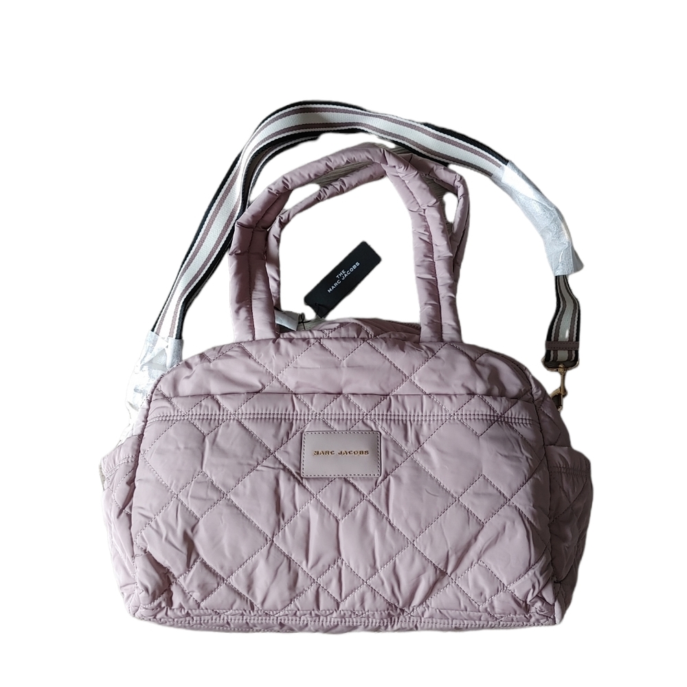 Marc Jacobs Weekender Nylon Quilted Large Duffle Satchel Crossbody Bag - Picture 1 of 16